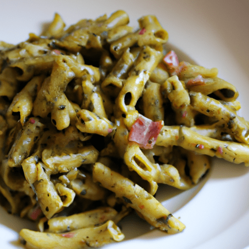 Scopri di più sull'articolo Caserecce al pesto di cicoria e cotto di Praga