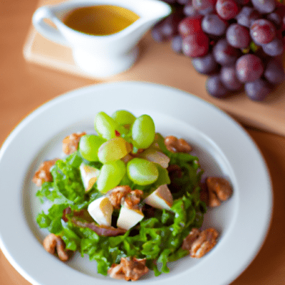 Scopri di più sull'articolo Insalata di uva, noci e formaggio