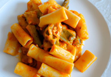 La pasta con ragù di pesce e pistacchi è un primo piatto ricco e saporito, perfetto per il cenone di Natale. Il pesce si sposa perfettamente con i pistacchi, creando un gusto unico e originale.