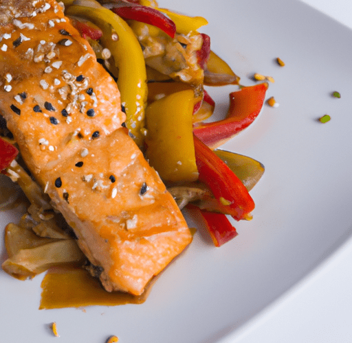 Il Salmone Teriyaki con Verdure Saltate è un piatto che unisce il sapore succoso e delicato del salmone al gusto dolce e salato della salsa teriyaki.